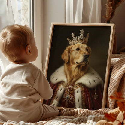The Crimson King™ – Royal Pet Portrait