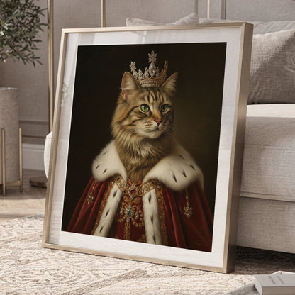 The Crimson King™ – Royal Pet Portrait